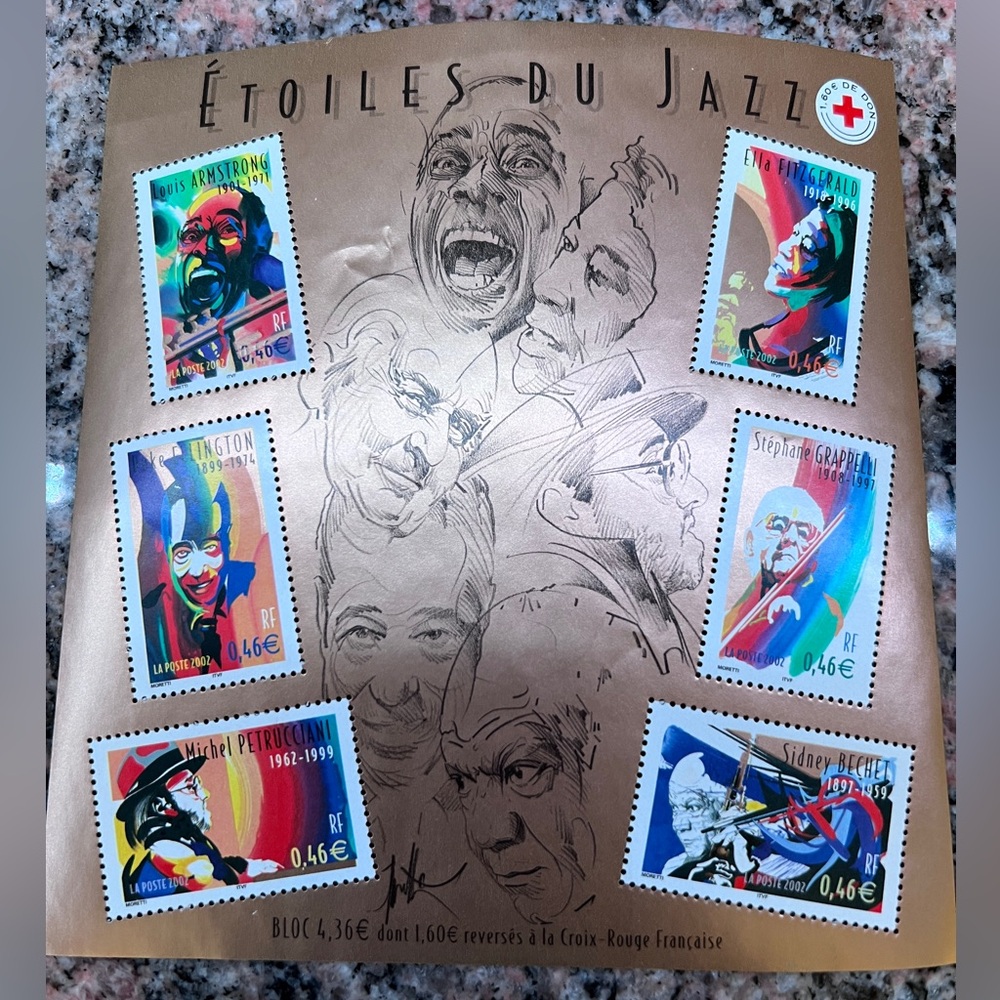 Étoiles du Jazz Stamp Collection